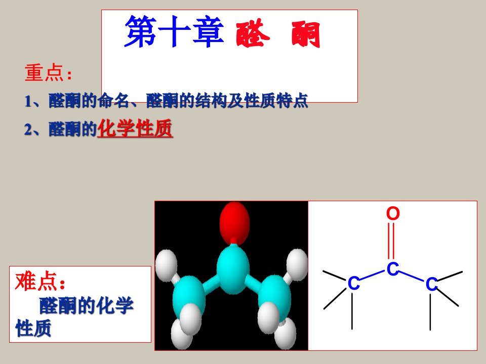 醛酮的结构命名