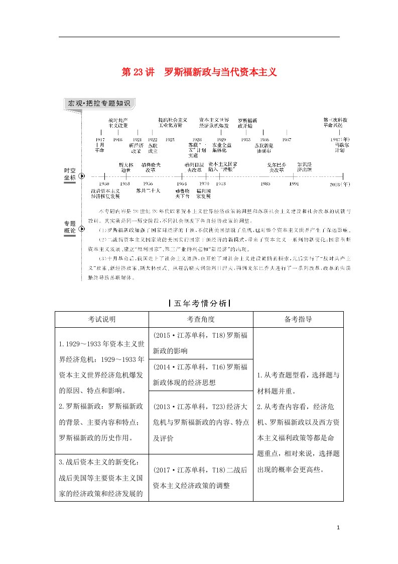 高考历史一轮复习