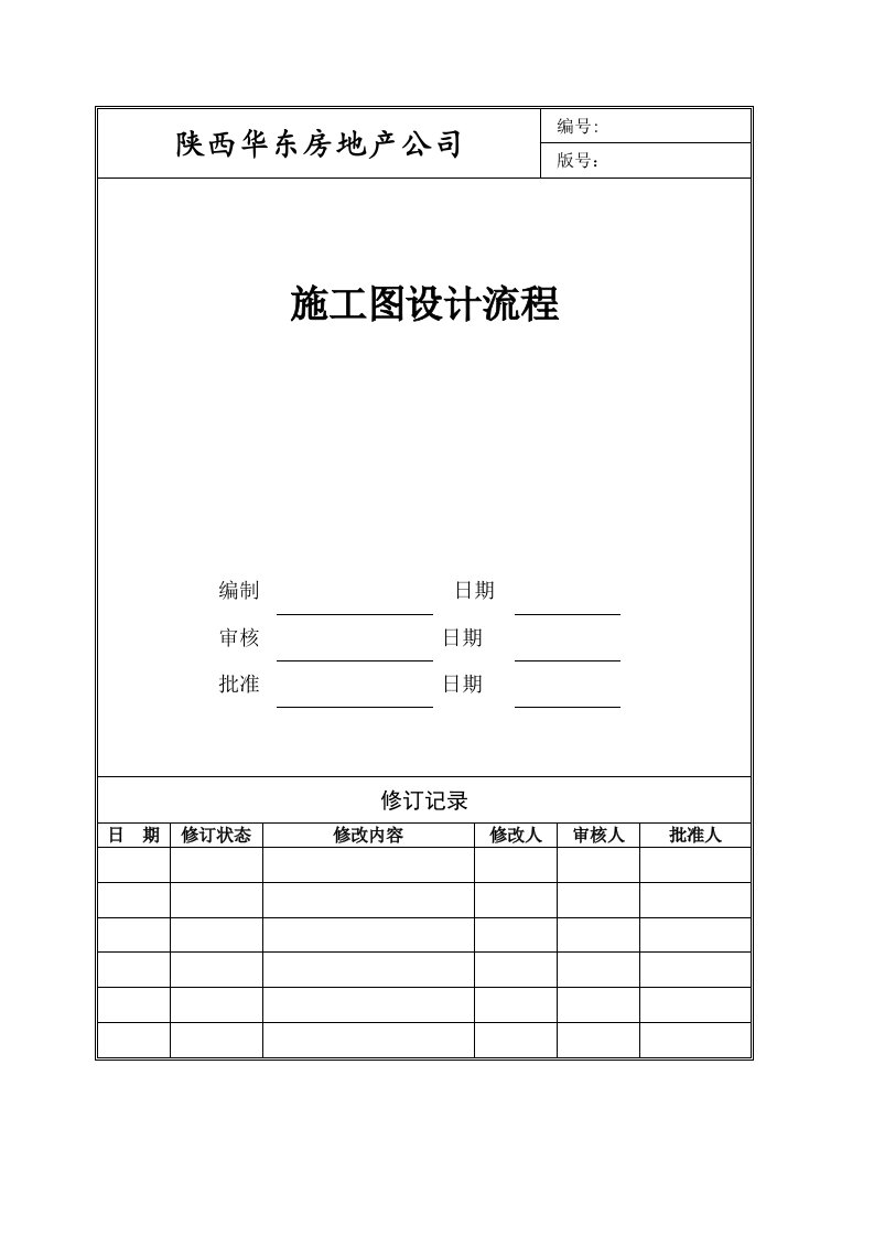 项目施工图设计管理流程