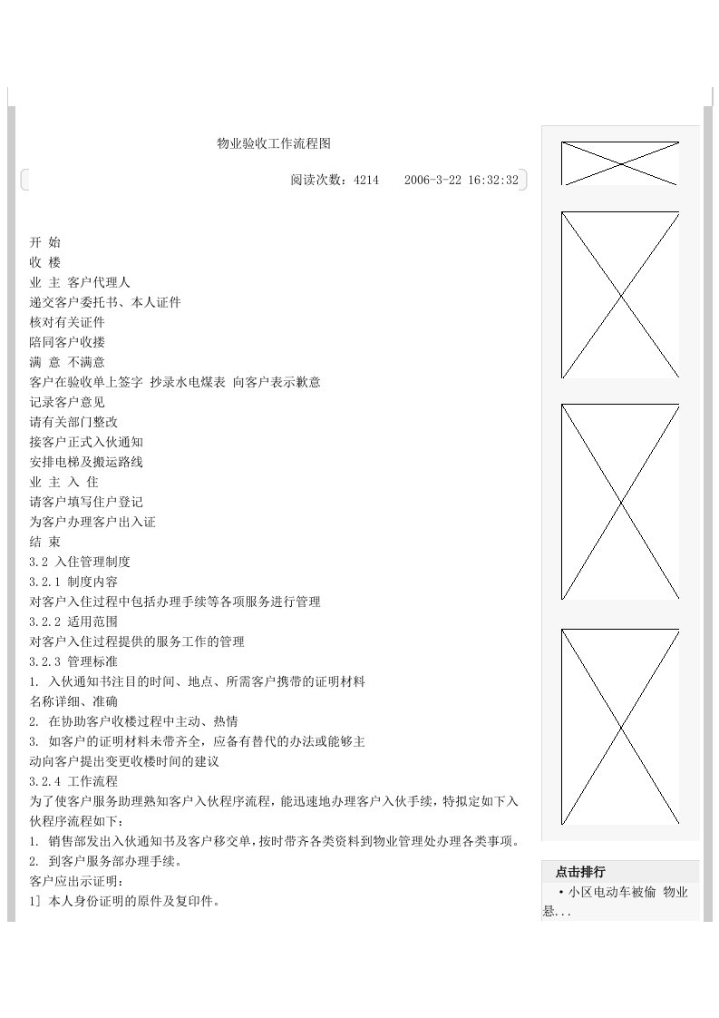 物业验收工作流程