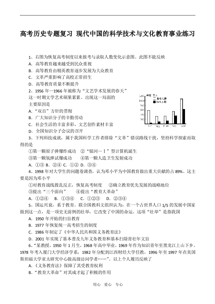 高考历史专题复习