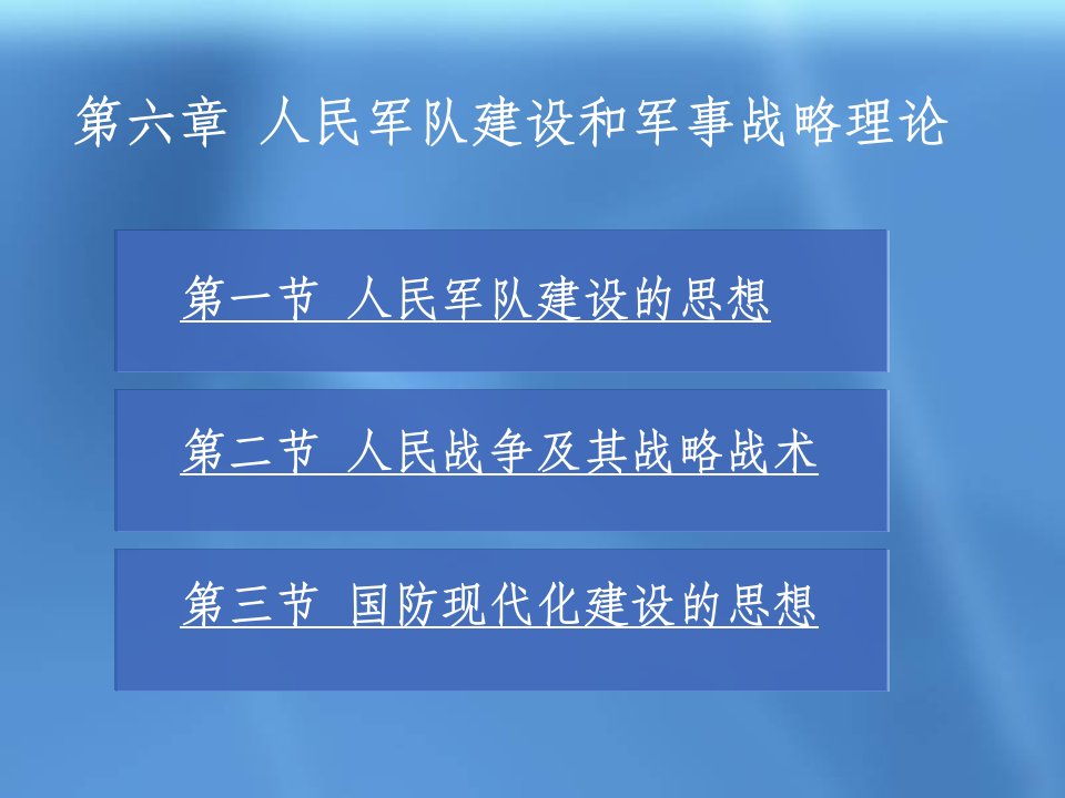 第六章人民军队建设理论课件