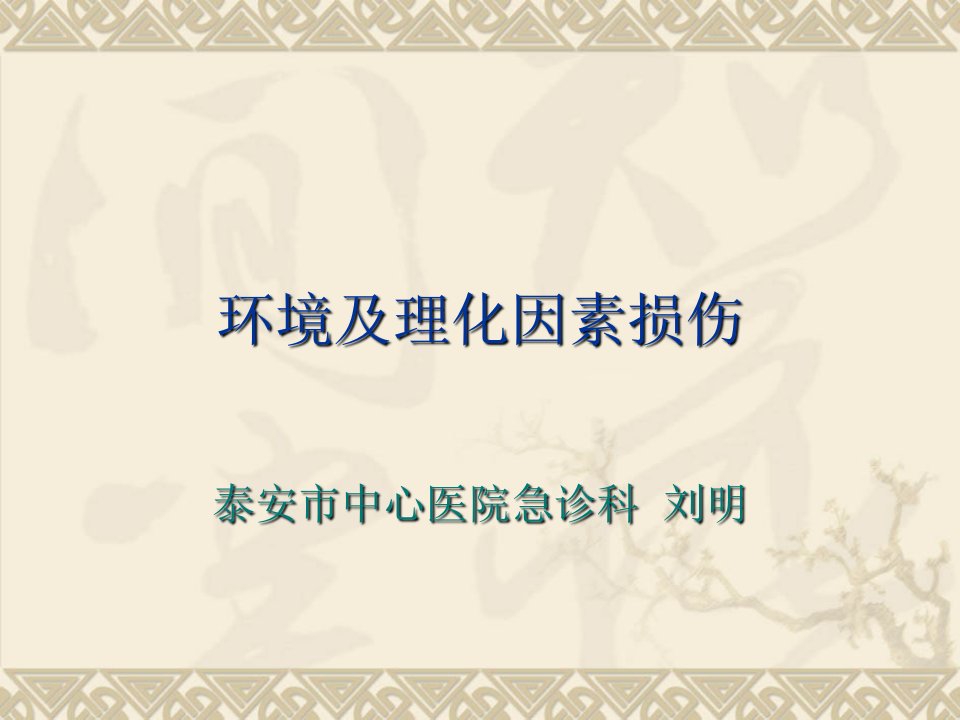 环境及理化因素损伤ppt课件