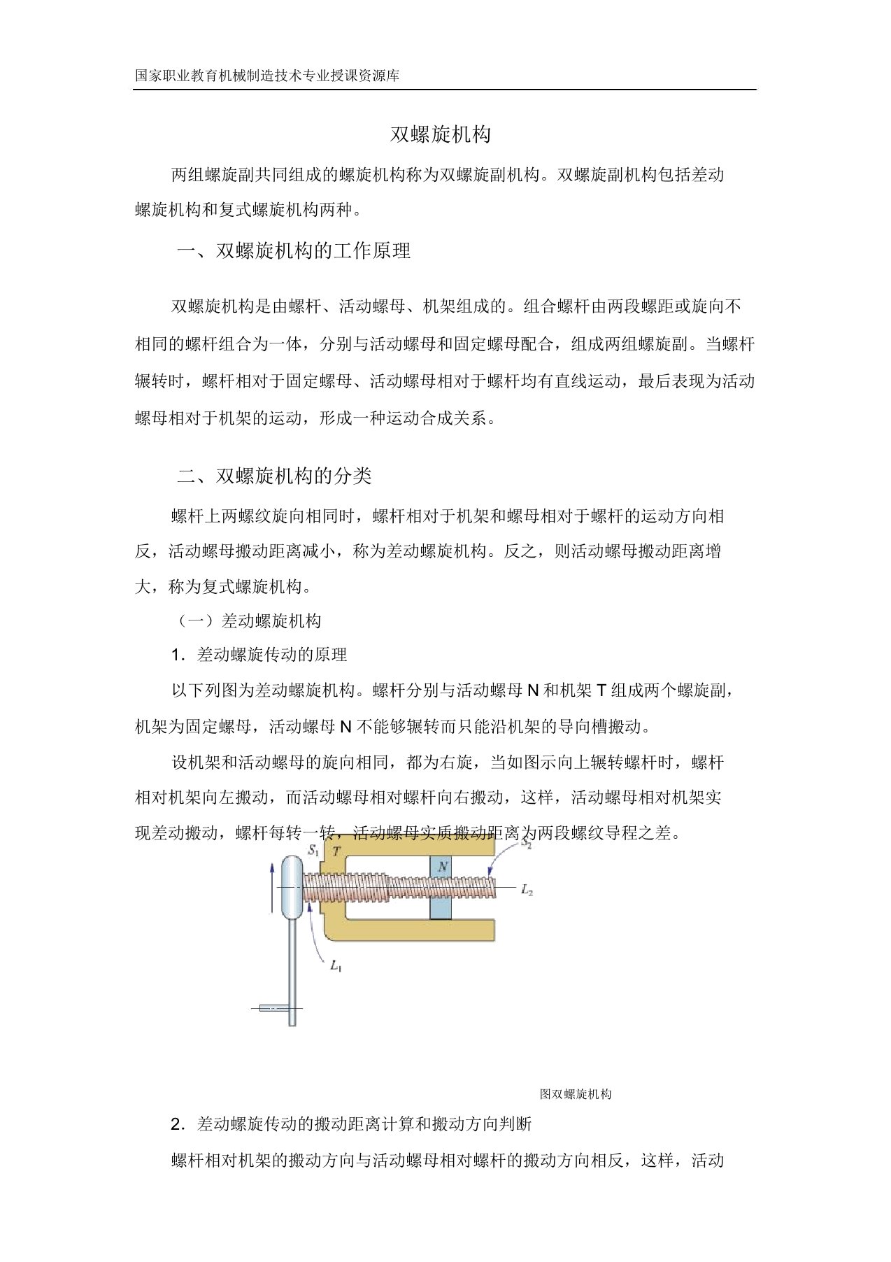 双螺旋机构(精)