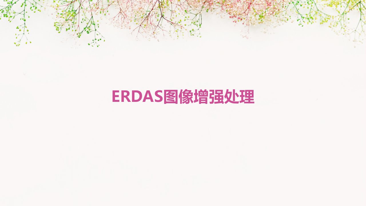 ERDAS图像增强处理