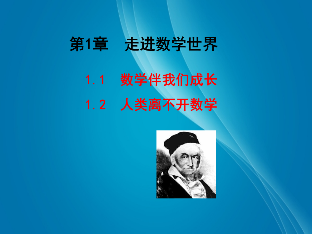 1.1数学伴我们成长、1.2人类离不开数学课件(共29张PPT)