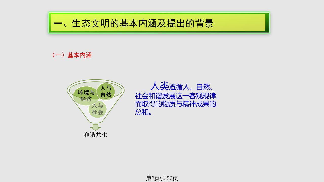 讲座推进生态文明建设美丽中国