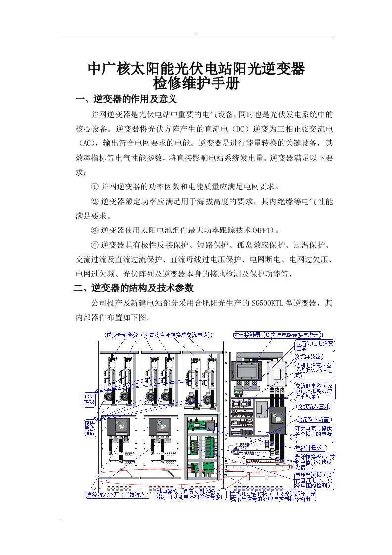 阳光逆变器检修手册