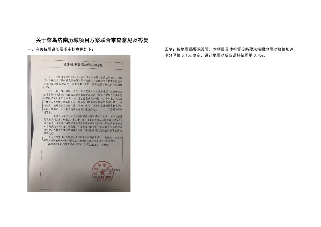 精品文档-我司关于济南项目方案联合审查的回复意见docx