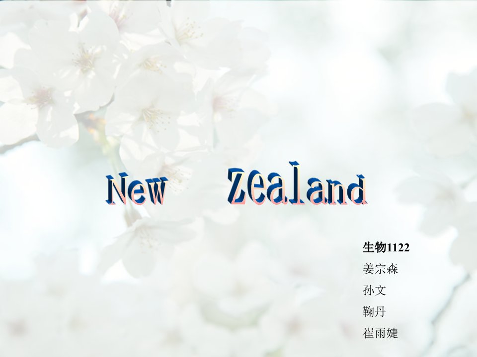 英语国家概况New-Zealand