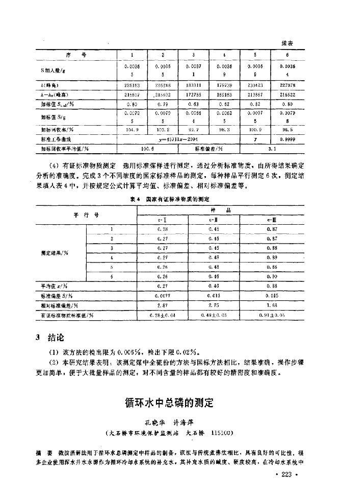 国标-》循环水中总磷的测定