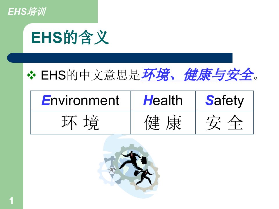 精选安全环境健康EHS管理概述