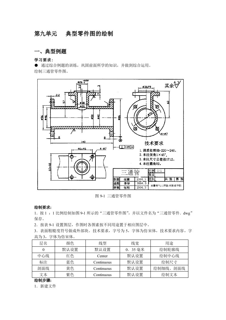 典型零件图CAD绘制方法