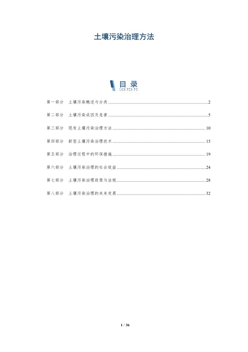 土壤污染治理方法