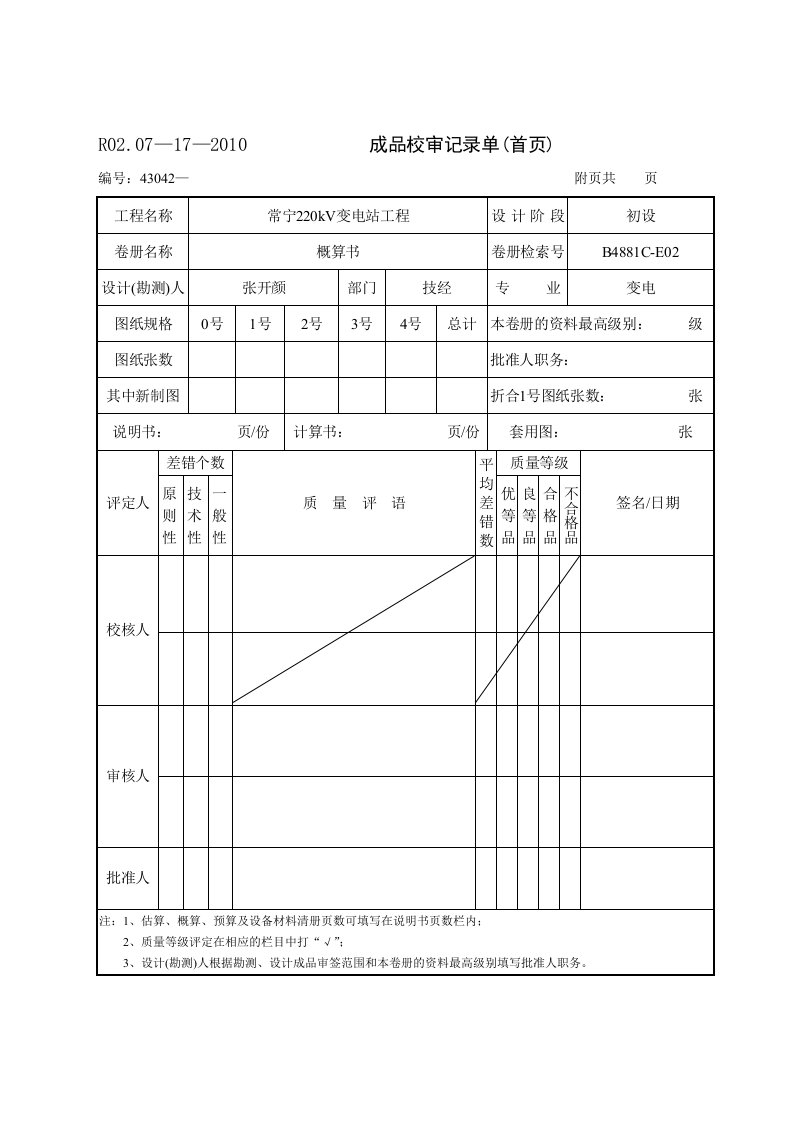 常宁220kV变电站编制说明