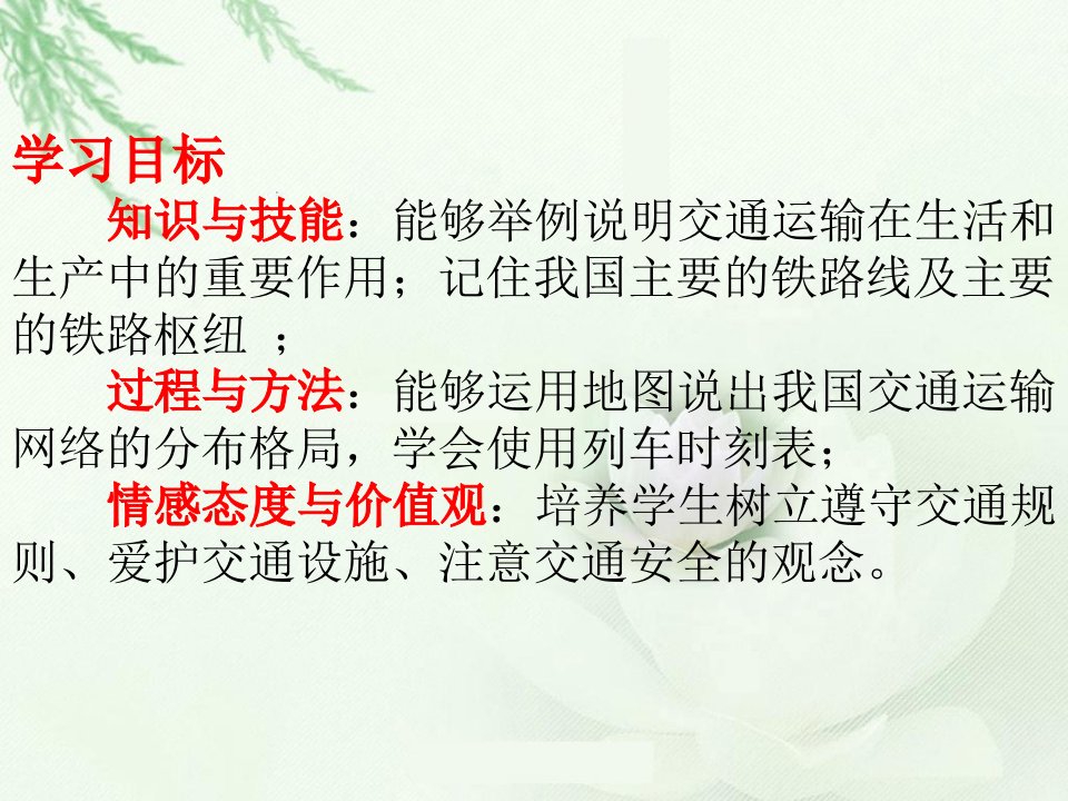 八年级地理上册：第四章第一节：交通运输精品课件人教版新课标