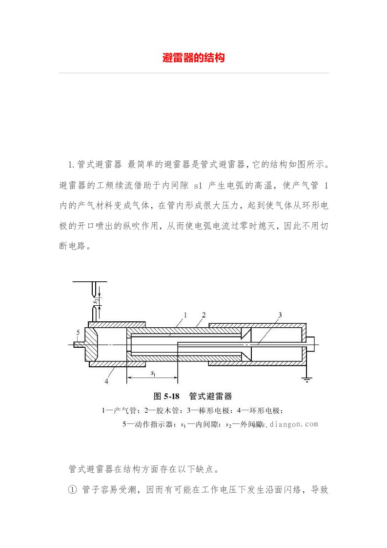 避雷器结构