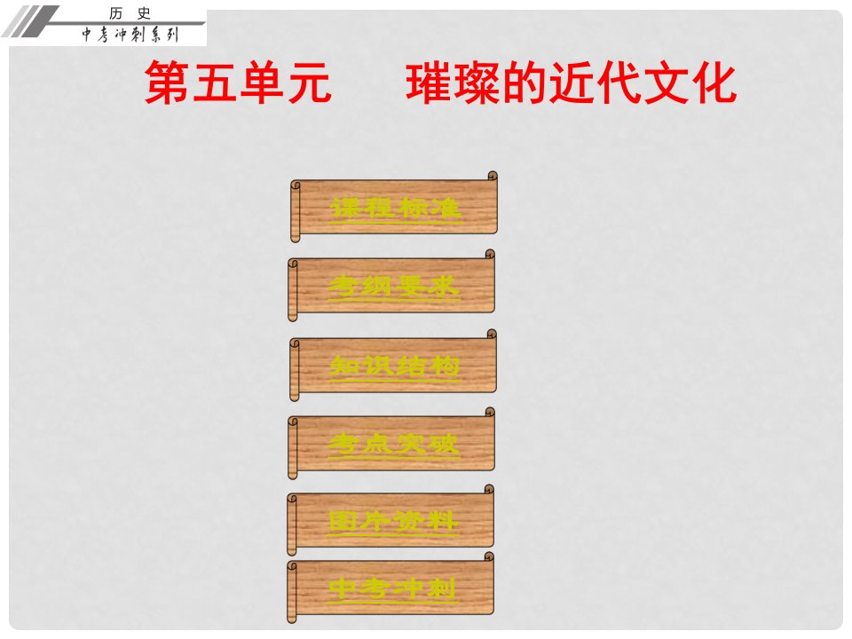 中考历史总复习