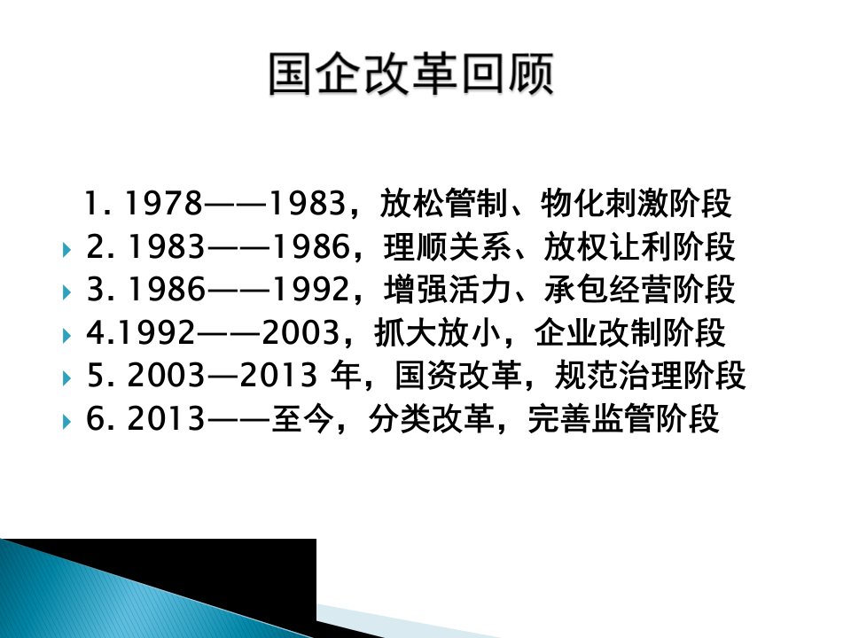 中国转型期国有企业改革与发展概述课件