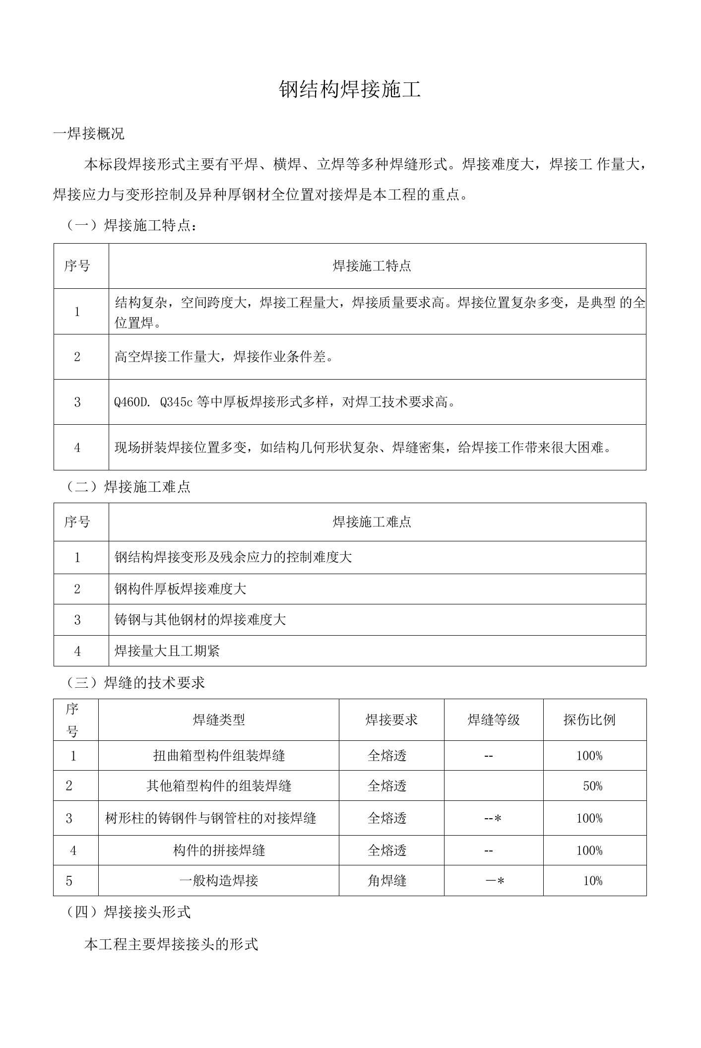 钢结构焊接施工