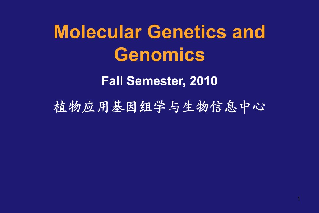 分子生物学基因组转录组蛋白组ppt课件