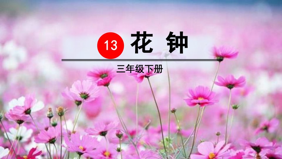 《花钟》(完美版)PPT课件