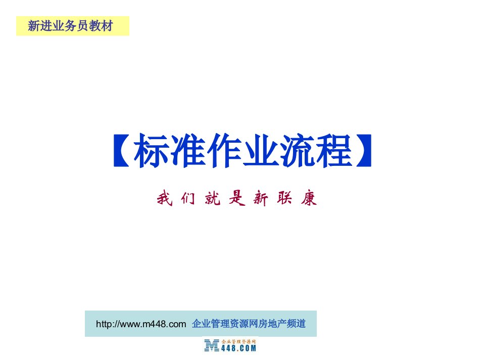 《2009年新联康地产中介新进业务员标准作业流程培训讲义》(49页)-生产制度表格