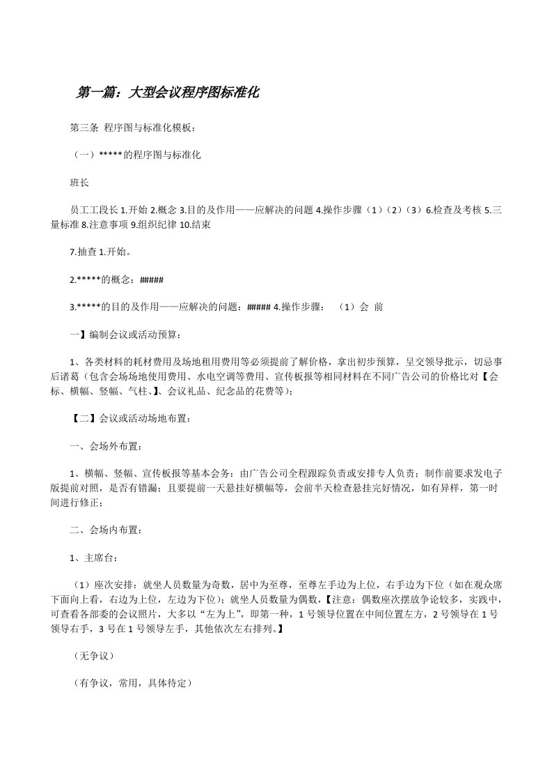 大型会议程序图标准化[精选5篇][修改版]