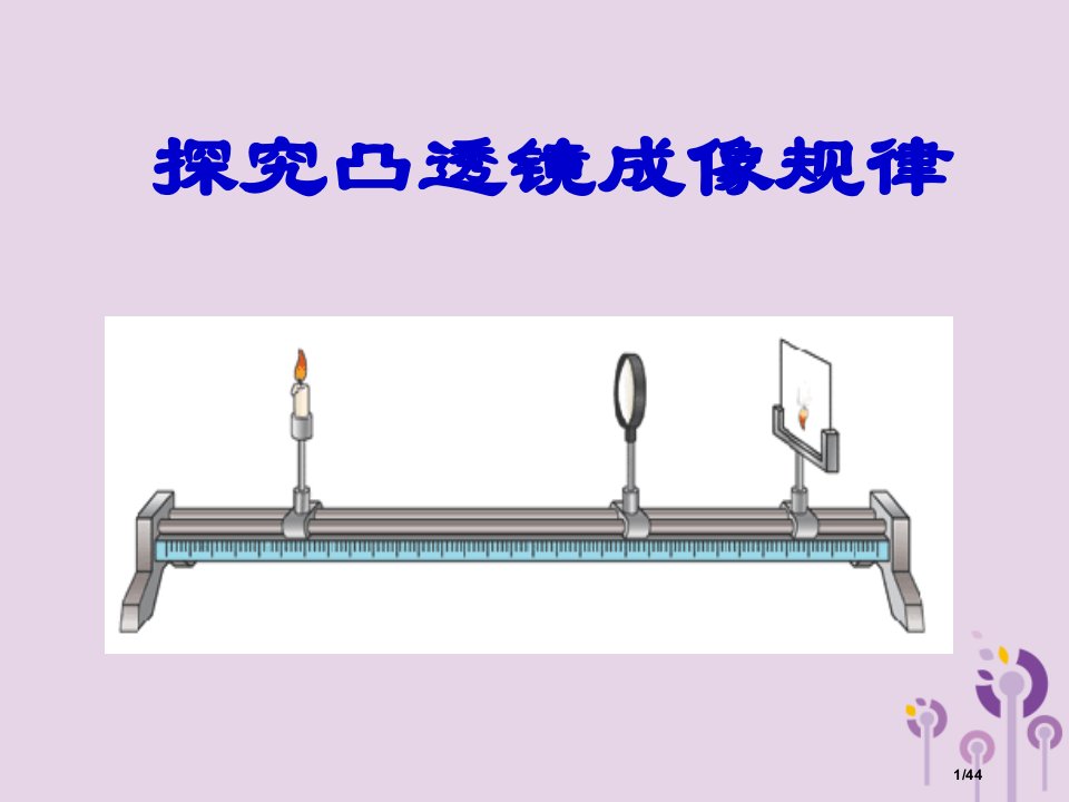 八年级物理上册4.3探究凸透镜成像规律省公开课一等奖新名师优质课获奖PPT课件