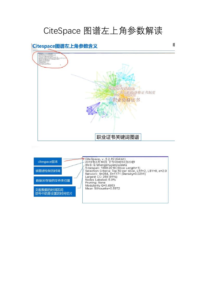 CiteSpace图谱左上角参数解读