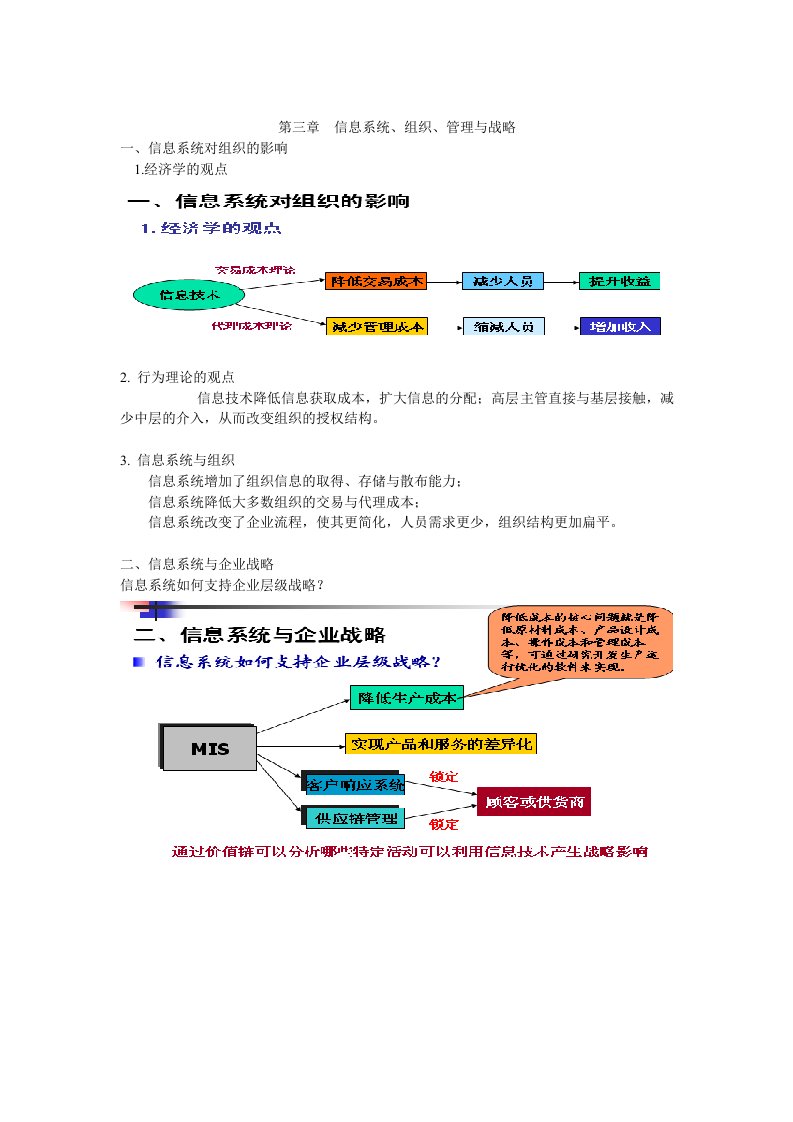 ＭＢＡ管理信息系统：第3章.信息系统、组织、管理与战略