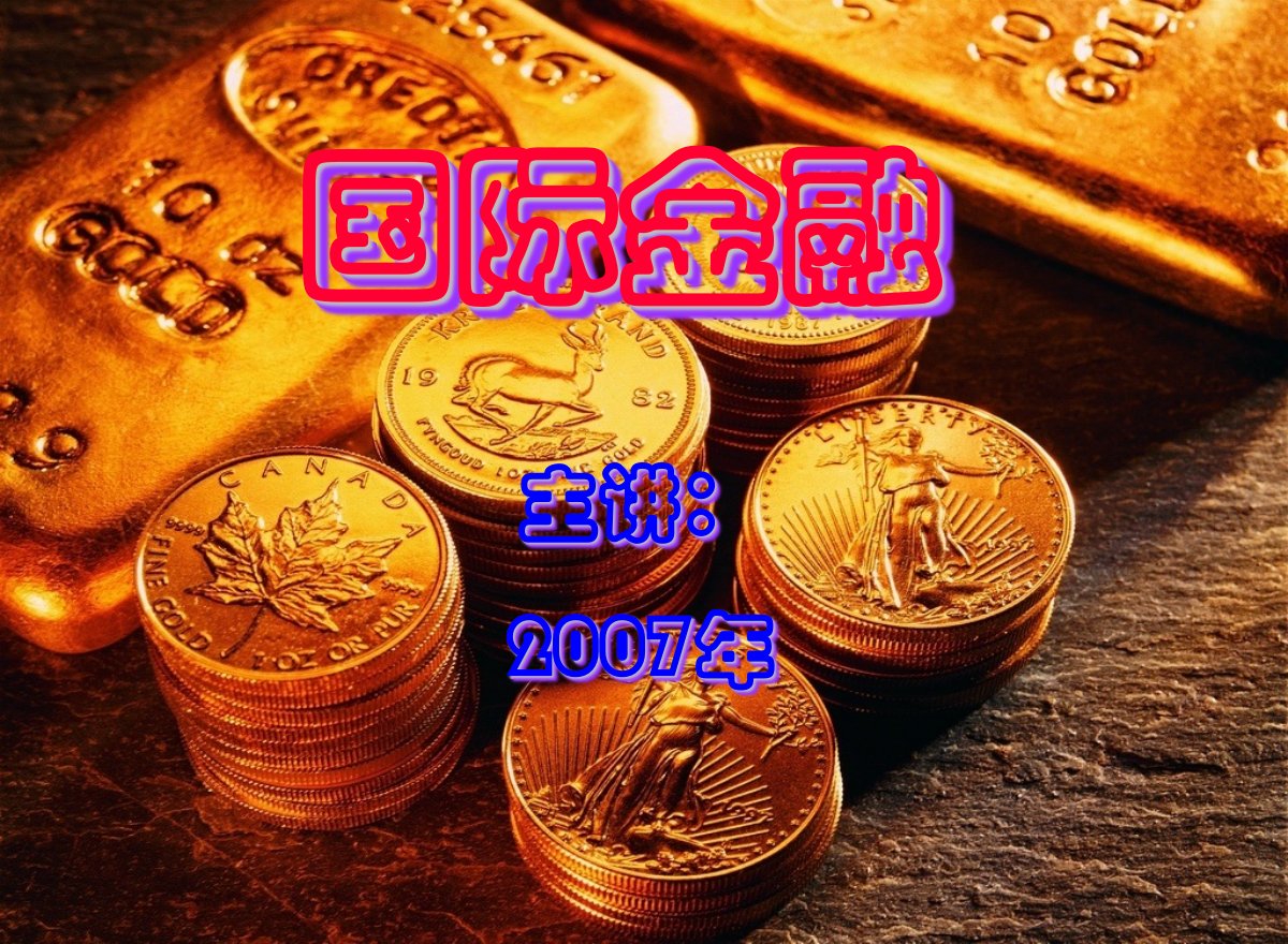 国际金融中文课件