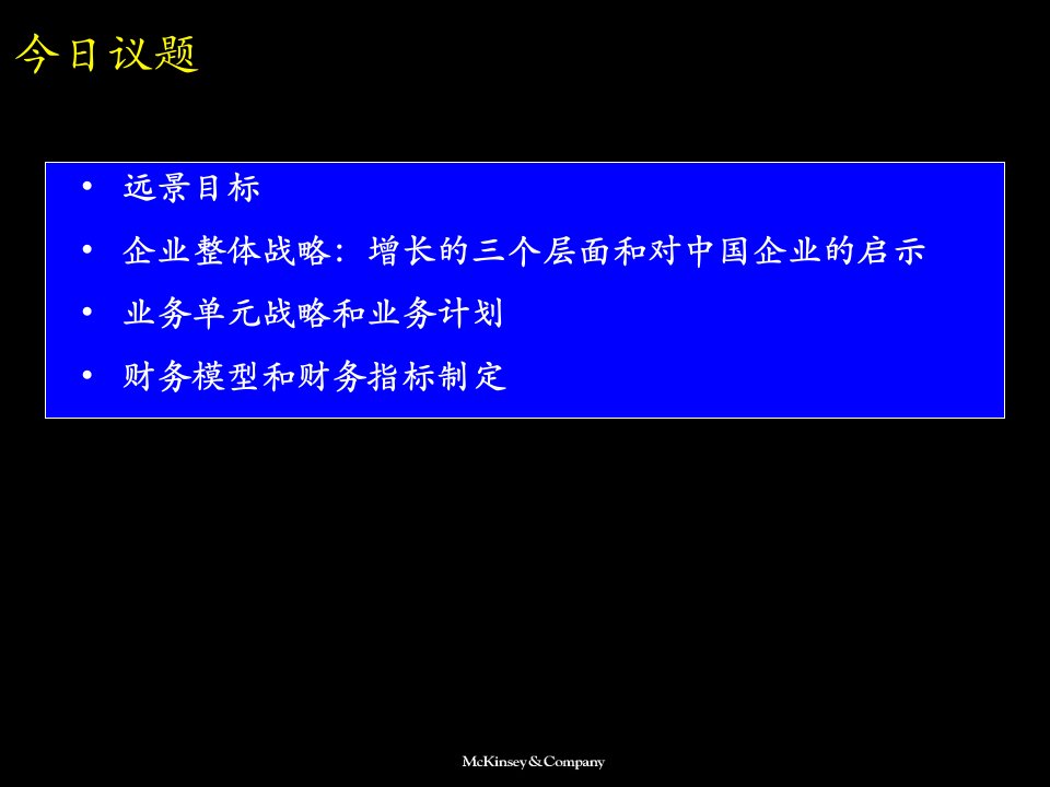 PPT模板027麦肯锡给联通作的项目的一部分