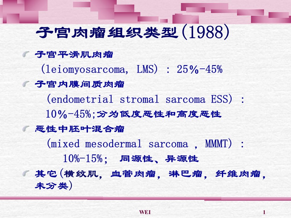 子宫肉瘤进展共60页课件