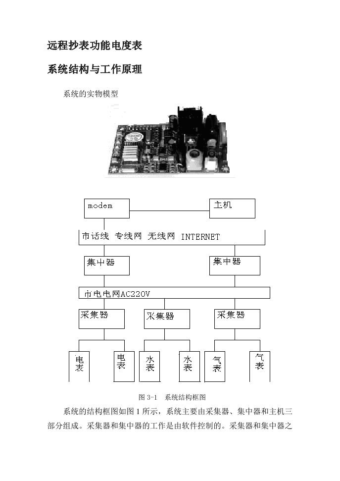 远程抄表功能电度表设计