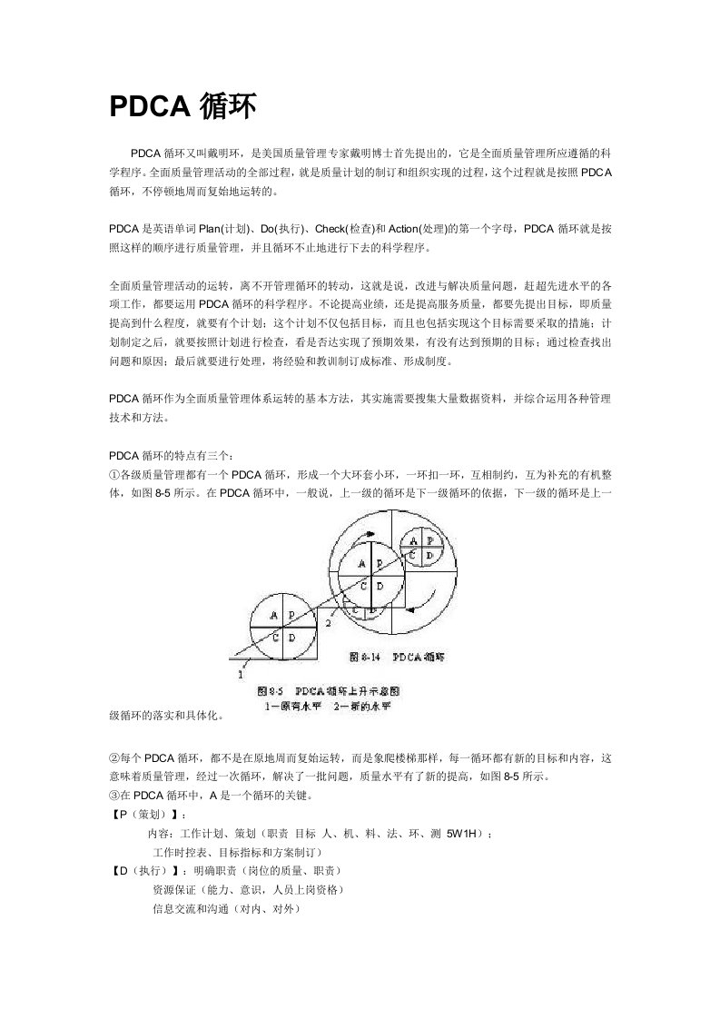 店铺系列管理方法之pdca