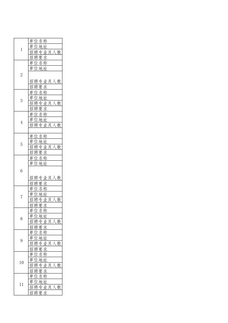 招聘面试-环境学院招聘会岗位需求信息