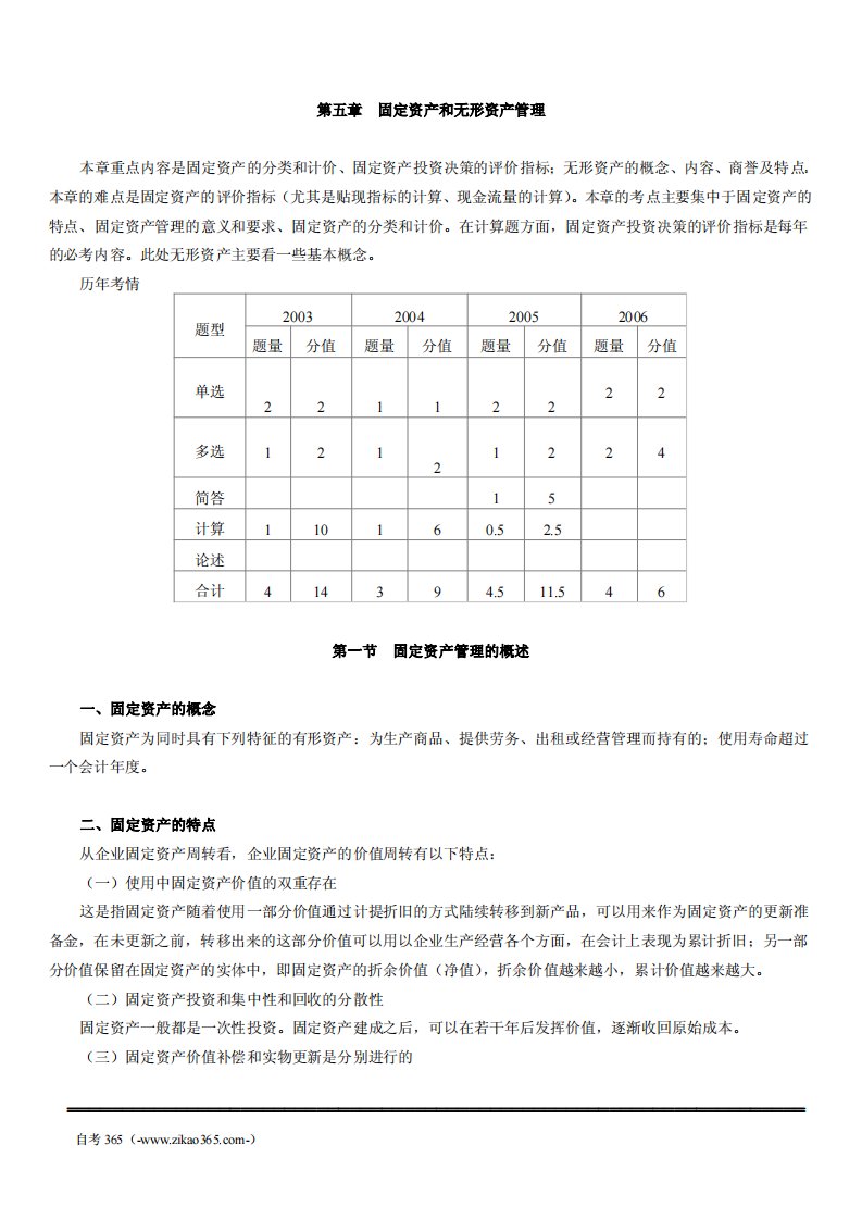 固定资产和无形资产管理