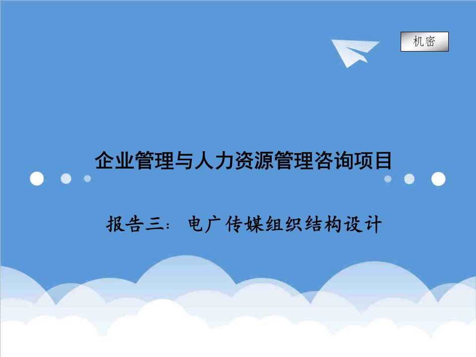 企业咨询-企业管理与人力资源管理咨询项目——电广传媒