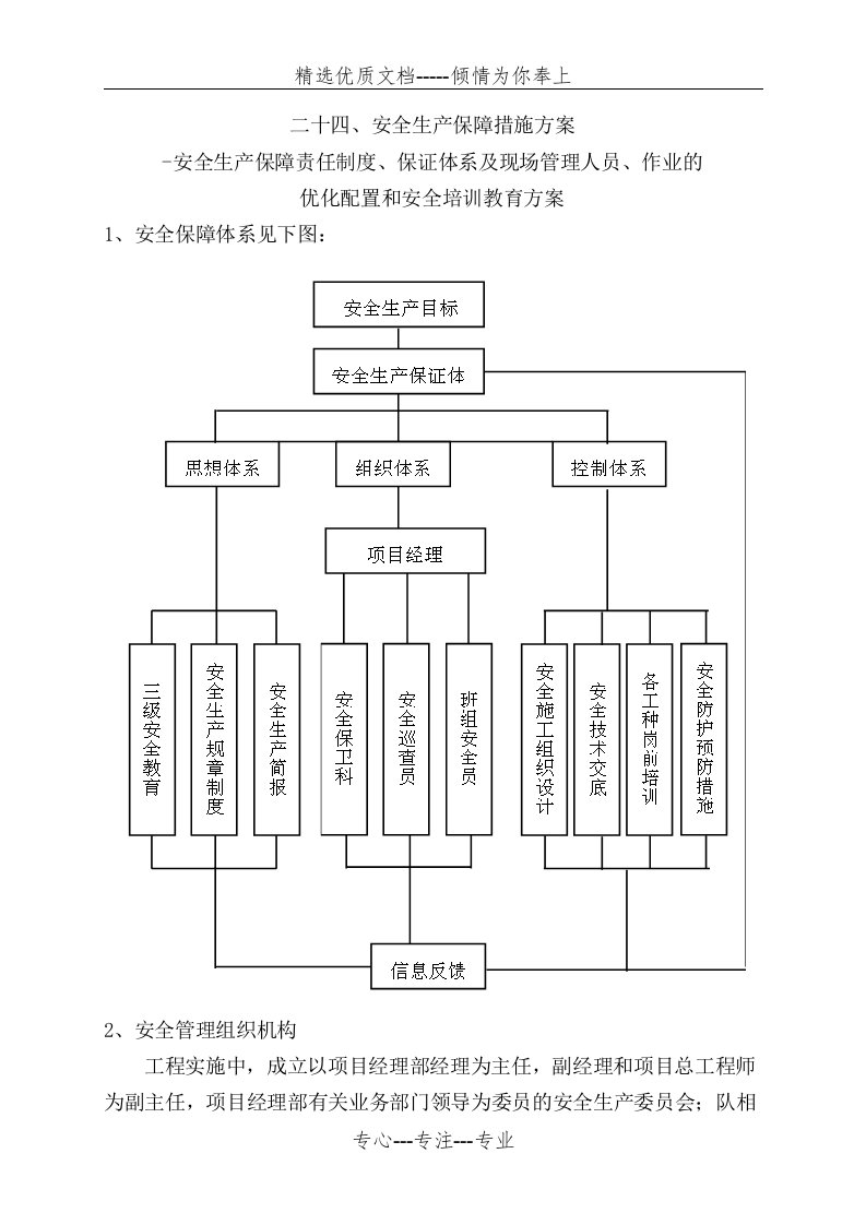 安全生产保障措施方案(共23页)