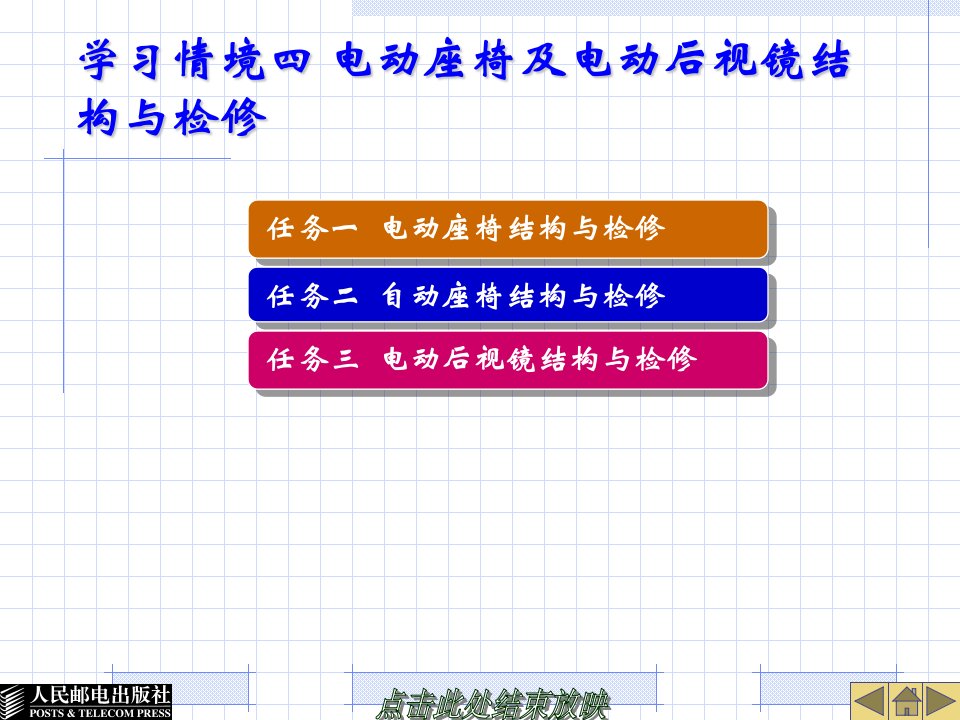 学习情境四-电动座椅及电动后视镜结构与检修