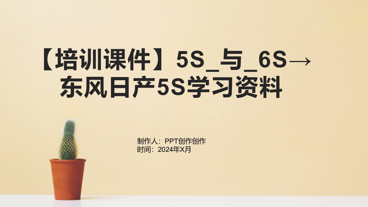 【培训课件】5S_与_6S→东风日产5S学习资料