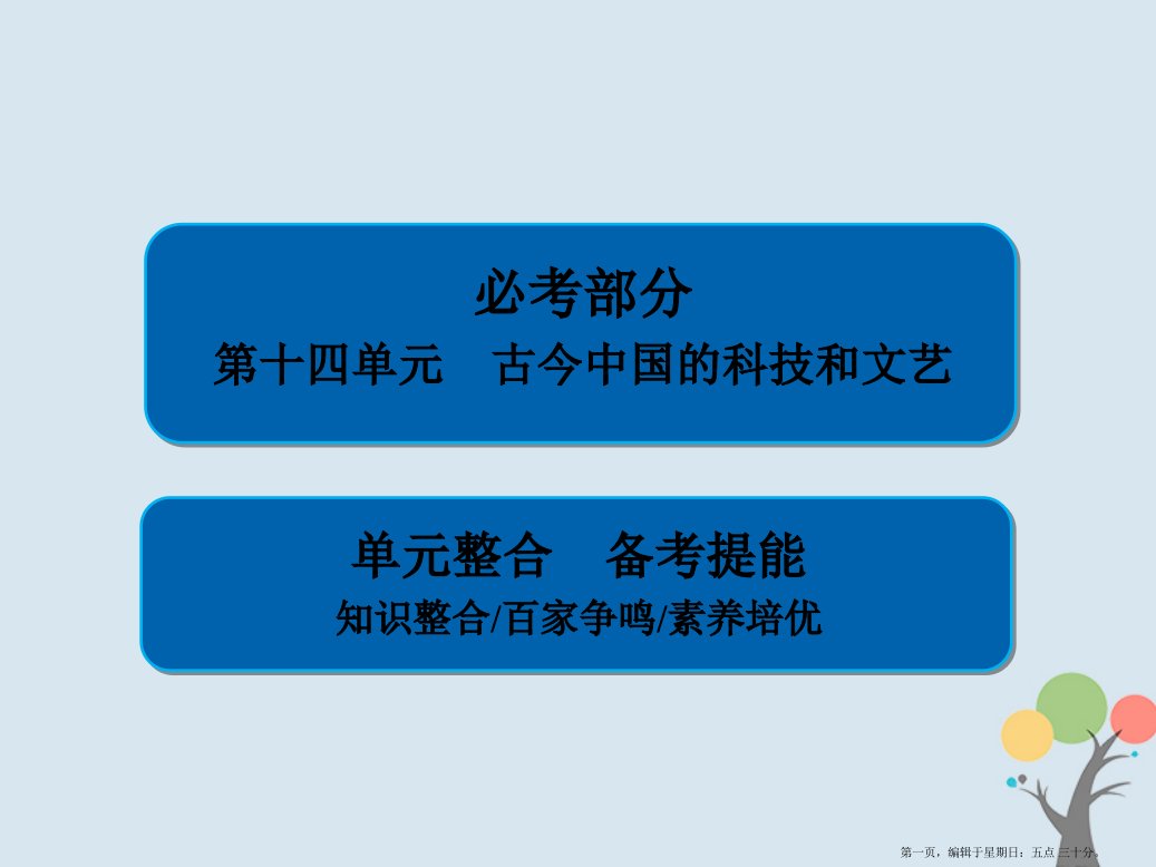 2019届高考历史一轮复习