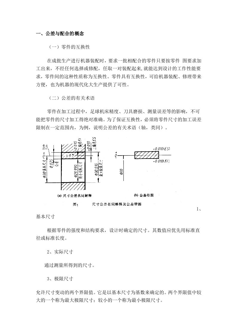 机械制图的公差与配合及其标注方法