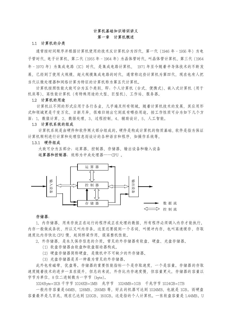 计算机应用基础培训讲义