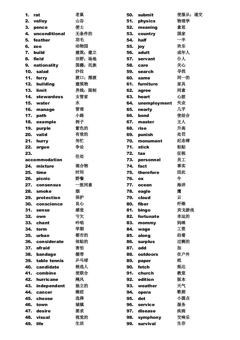 高考英语单词3500-乱序版极力推荐高考必备