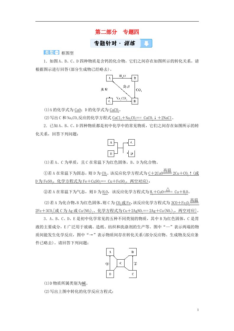 中考化学