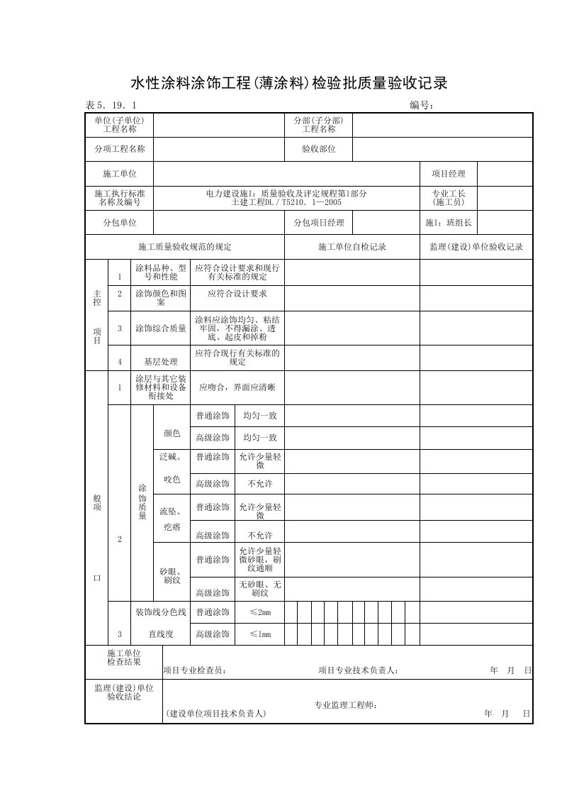 建筑资料-水性涂料涂饰工程