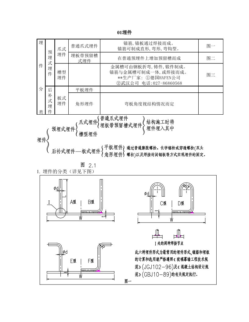 幕墙预埋件规范