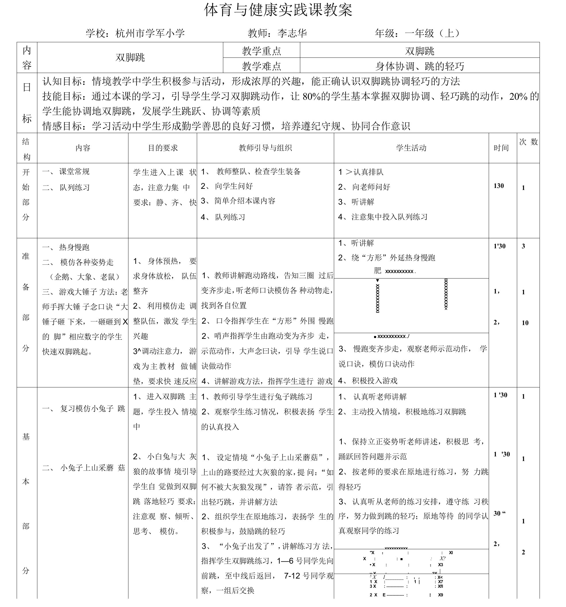 1119跳，教案